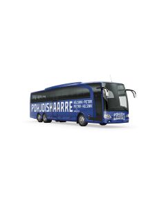 Bussi 16.6. Suomi - Slovenia peliin Jyväskylästä Tampereen kautta Helsinkiin